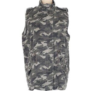GUC Oddi Distressed Camo Vest-Size 1X/2X